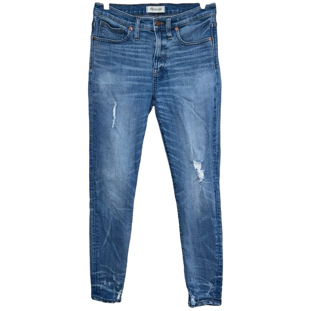 Madewell Women’s 9” High Rise Skinny Distressed Jeans ‎  Sz 28
